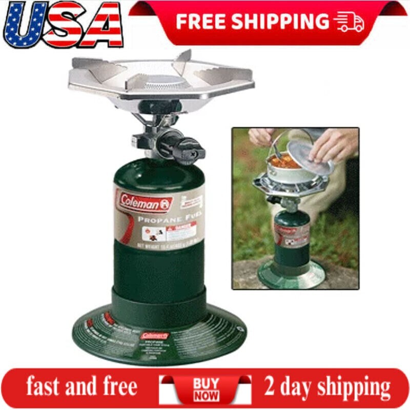 Coleman Gas Stove, Portable Bottletop 1 Burner Propane