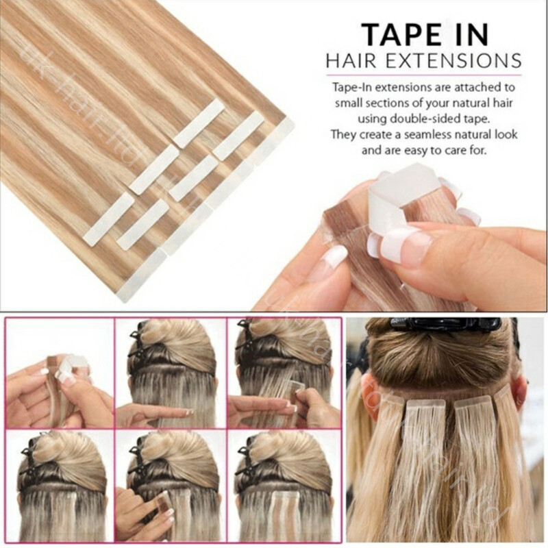 8a 150g 60pcs Tape In Skin Weft Remy Virgin Human Hair Extensions