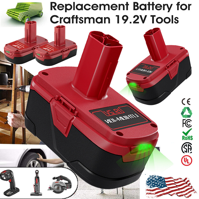 1-2 Pack 8.0Ah for Craftsman 19.2V 11375 Battery C3 DieHard 130279005 130279003
