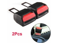 2Pcs Car Universal Safety Seat Belt Extension Buckle Extender Clip Alarm Stopper