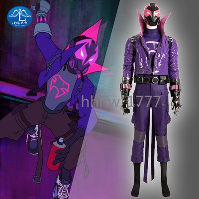 Spider-Man Into the Spider-Verse Prowler Cosplay Costume Adult Men Halloween Lot