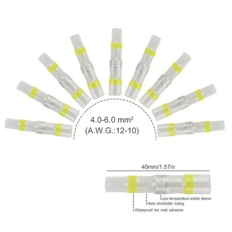 340/240PCS Solder Stick Waterproof Seal Sleeve Heat Shrink Butt Wire Connectors