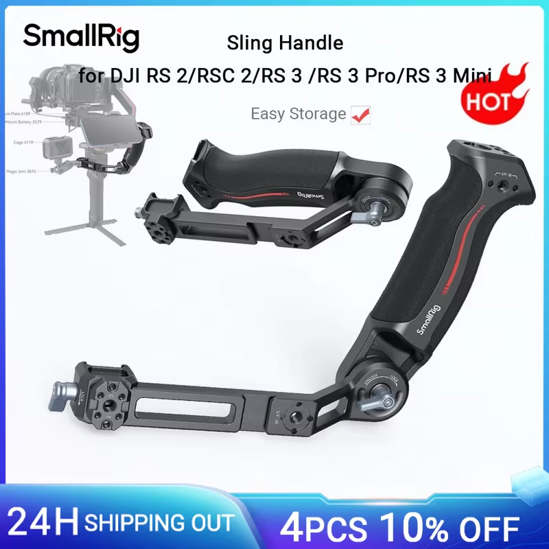 Sling Dual Handgrip /Monitor Mount/NATO Clamp Accessory for DJI RS 4 Mini / RS3/