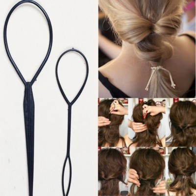 TOPSY TAIL 2er Set Frisurenhilfe Schlinge Schlaufe Haar dreher Hair Twister Zopf