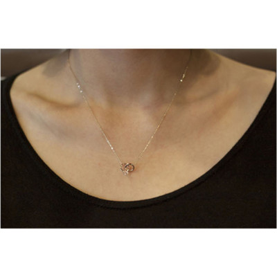 Pre-owned Stylus Women's Jewelry Pink Gold 14k Necklace 251300265 Gift Rose Gold