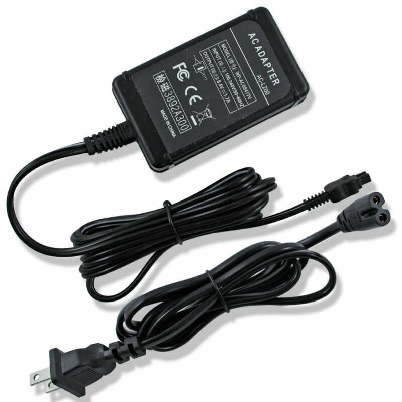 Charger & Us Power Cord For Sony Handycam Dcr-sr68 Sr88 Hdr-pj50 Cam