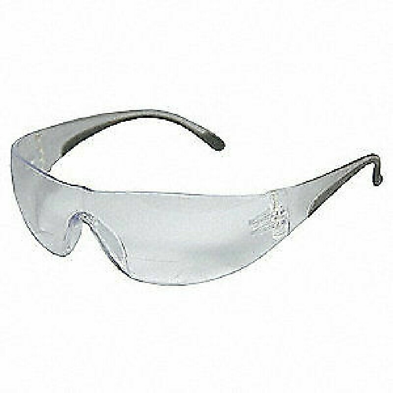 BOUTON OPTICAL Bifocal Safety Read Glasses,+2.00,Clear, 250-27-0020 FREE SHIP