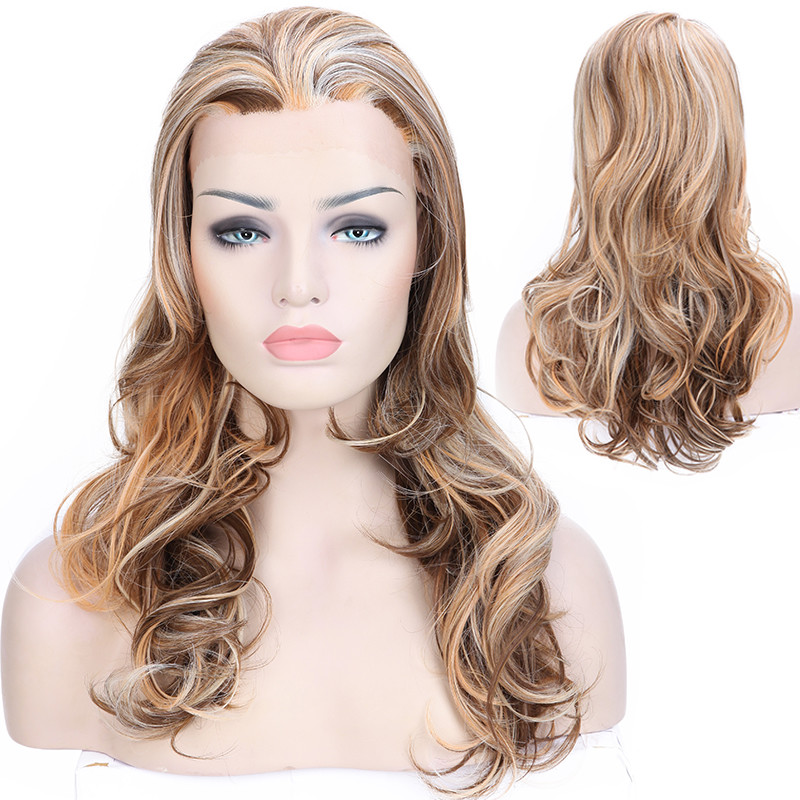 Ombre Short Body Wave Hair Lace Front Wig Bob Wig Synthetic Heat Resistant Wig s