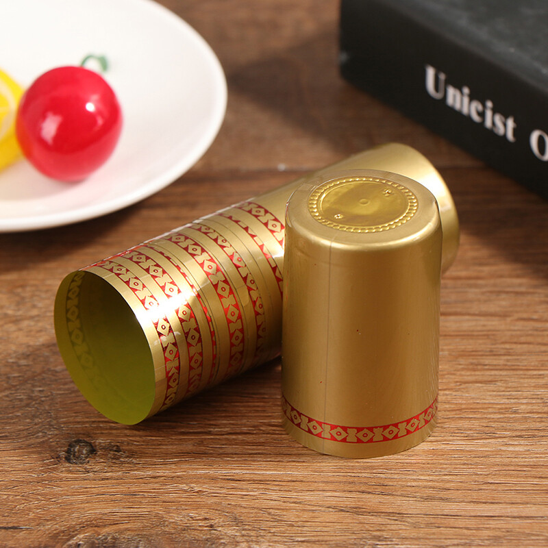 10pcs Pvc ThermorÃ©Tractable Cap Barware Accessoires Bouteille De Vin