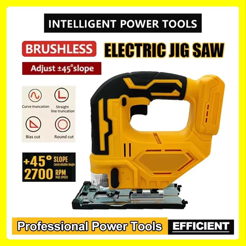 Fit Dewalt 2700RPM Brushless Curve Saw 20V Cordless Electric Jig Saw Portable Mu