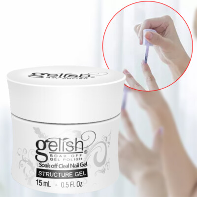 Harmony Gelish Nail Gel Hard Gel Soak-Off CLEAR STRUCTURE GEL 0.5 oz / 15 ml