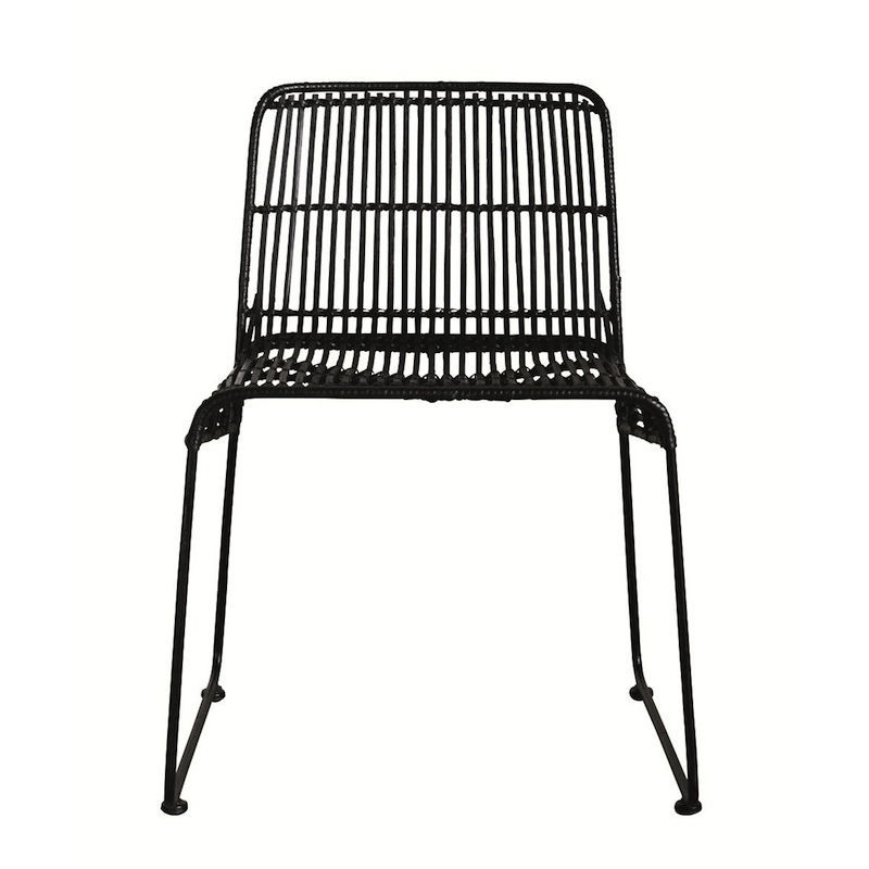 Rattan Frame Dining Chairs