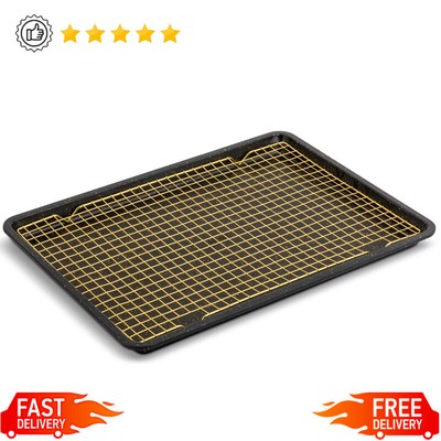 12''x17'' Nonstick Baking Sheet Cooling Rack Set Premium Silicone Kitchen Durable