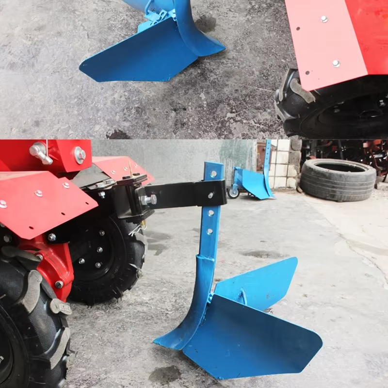 220v New Micro Tillage Machine Ditcher Ditching Plough Adjustable Walking Multi-