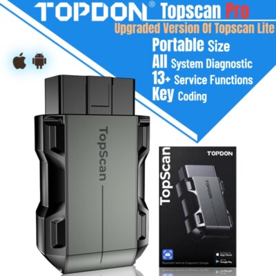 2024 TOPDON Topscan Pro Car Diagnostic Tool Full Systems Bidirectional Control