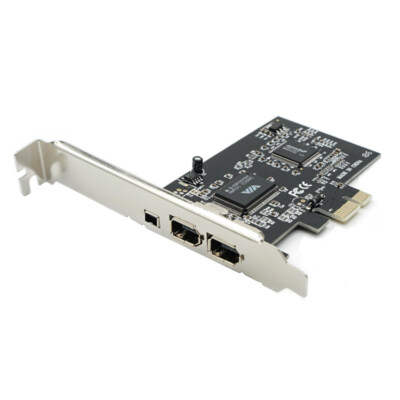 PCIE PCI-E FIREWIRE IEEE 1394 3 PORT FIRE WIRE CONTROLLER CARD FOR DESKTOP PC
