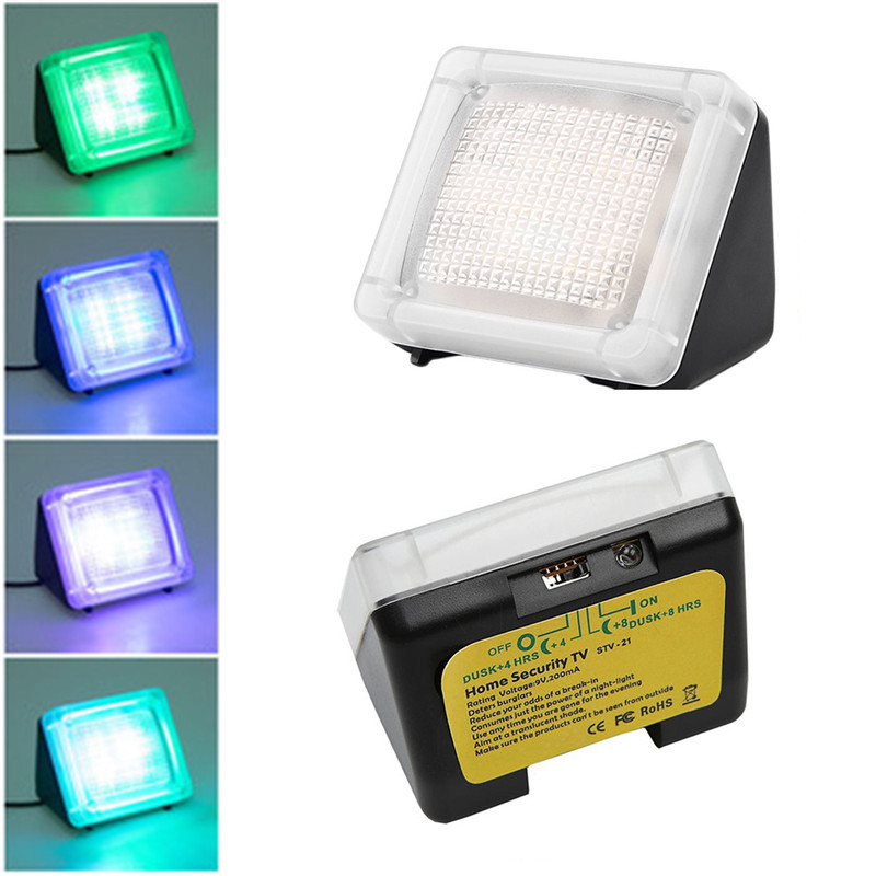 Tv simulator security light