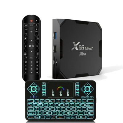 8K HDR 10+ X96 Max Plus Ultra S905X4 Bluetooth 64GB/4GB Android 11 Smart TV Box
