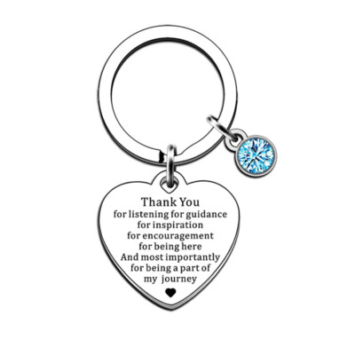 Personalised Gift Heart Keyring Birthday Gifts For Mentor Friend Sister Daughter