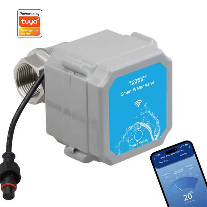 Tuya Wifi Intelligent Water Ball Valve Shut off Rate 0% To 100% Garden Smart Lif