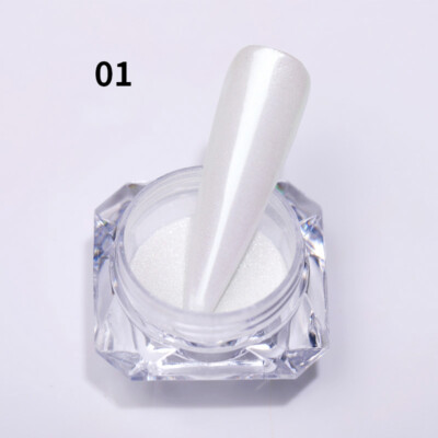 BORN PRETTY Nail Glitter Powder Holographics Mirror Chrome Pigment Dust Nail Art