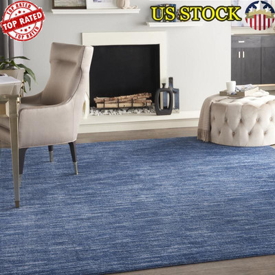 Area Rug Soft Texture Low Pile Machine Made Easy Clean Durable Indoor Outdoor US