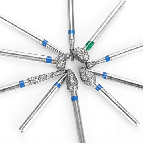 10-50pcs Dental High Speed Bur Polish Diamond Polishing Grinder Tooth Polisher