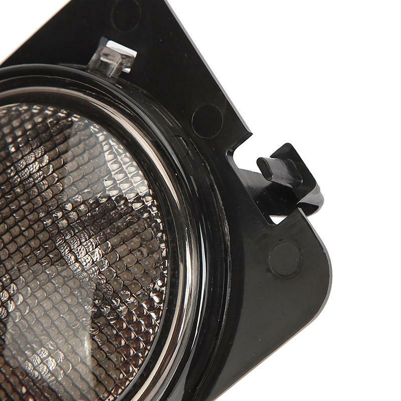 Pair Fender Flares LED Turn Signal Lights Side Marker for Jeep Wrangler JK 07-17