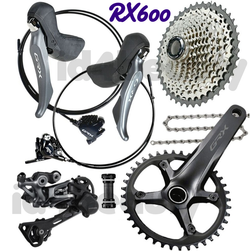 Shimano GRX ST-RX600、RD-RX810、FD-RX810 Shimano GRX RX600 2x11-speed Gravel Road Disc Brake Groupset