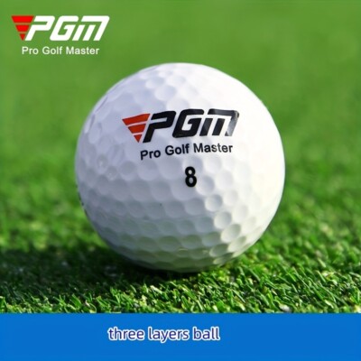 5pcs-44g 80 Hardness-Premium White Three-Layer Golf Balls,Q002 Model