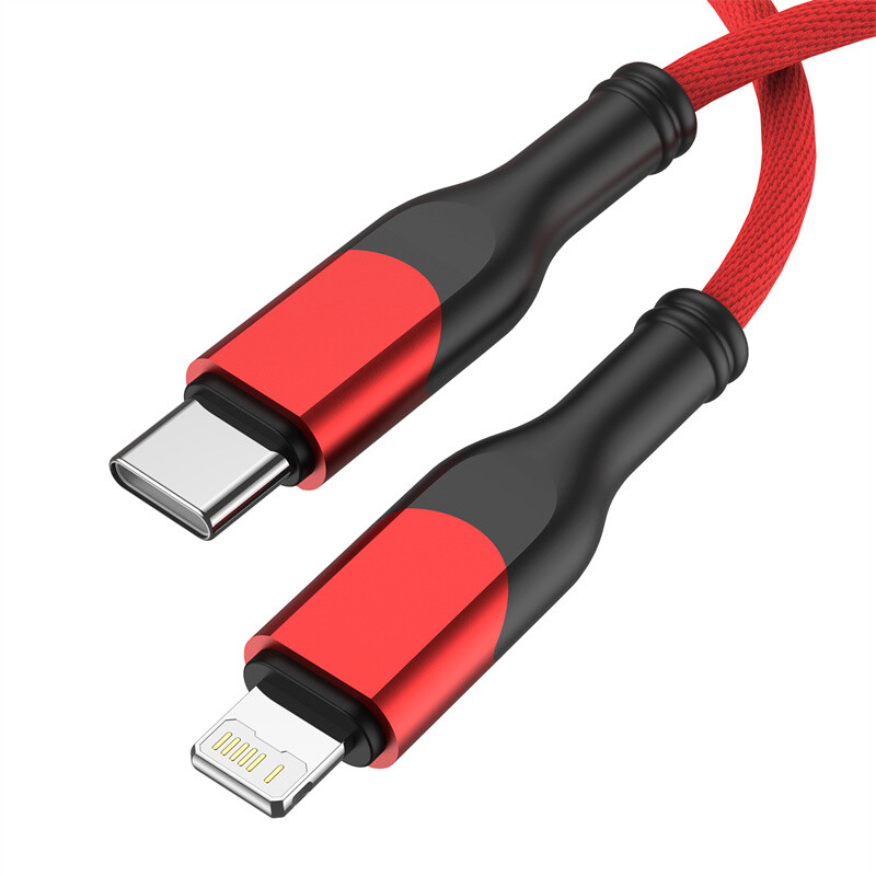 Braided PD 27W USB C to iPhone Type C Fast Charging Charger Cable 1M 2M 3M Long