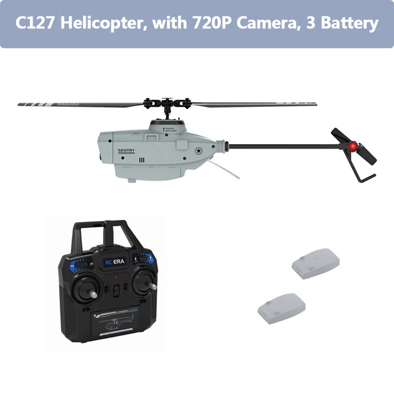 RC Helicopter Drone 6-Axis Gyro Adult Remote Control Copter Aircraft 2 Battery