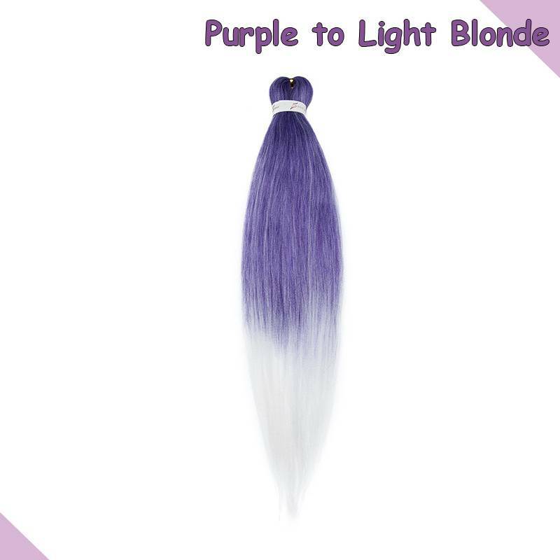 US Pre-Stretched Kanekalon EZ Braiding Hair Extensions Ombre Jumbo Box Braids
