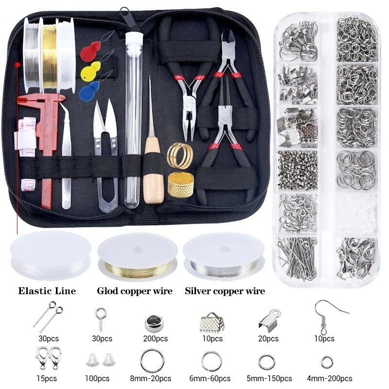 Jewelry Making Kit DIY Sterling Beading repair tool kit variety
