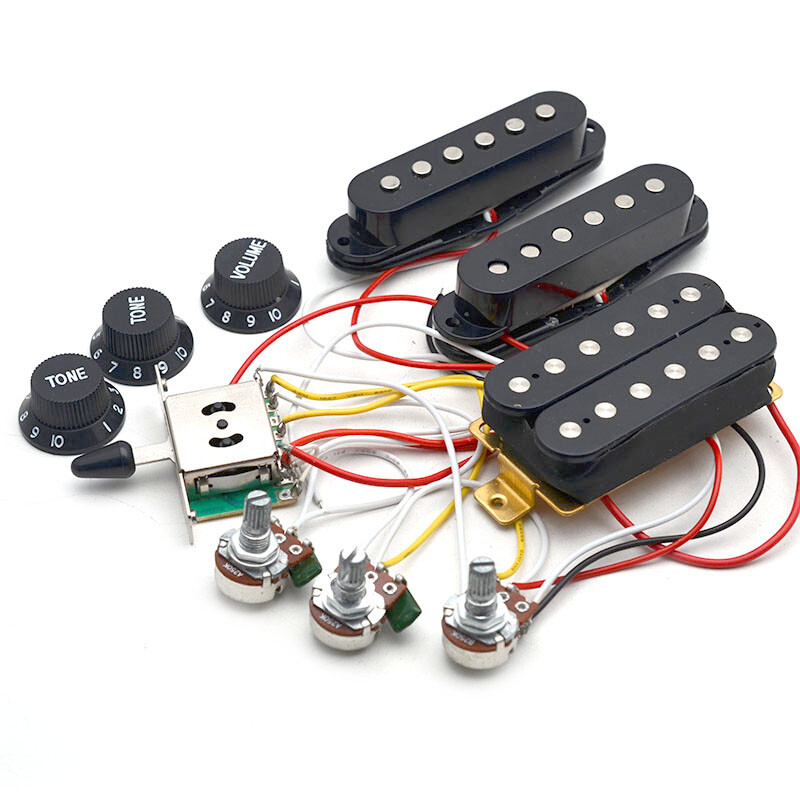 ESP SSH(CL-P-S1、CL-P-S1 RW/RP、CL-P-H1b) Strat Electric Guitar Pickups Wiring Harness Prewired 5-Ways