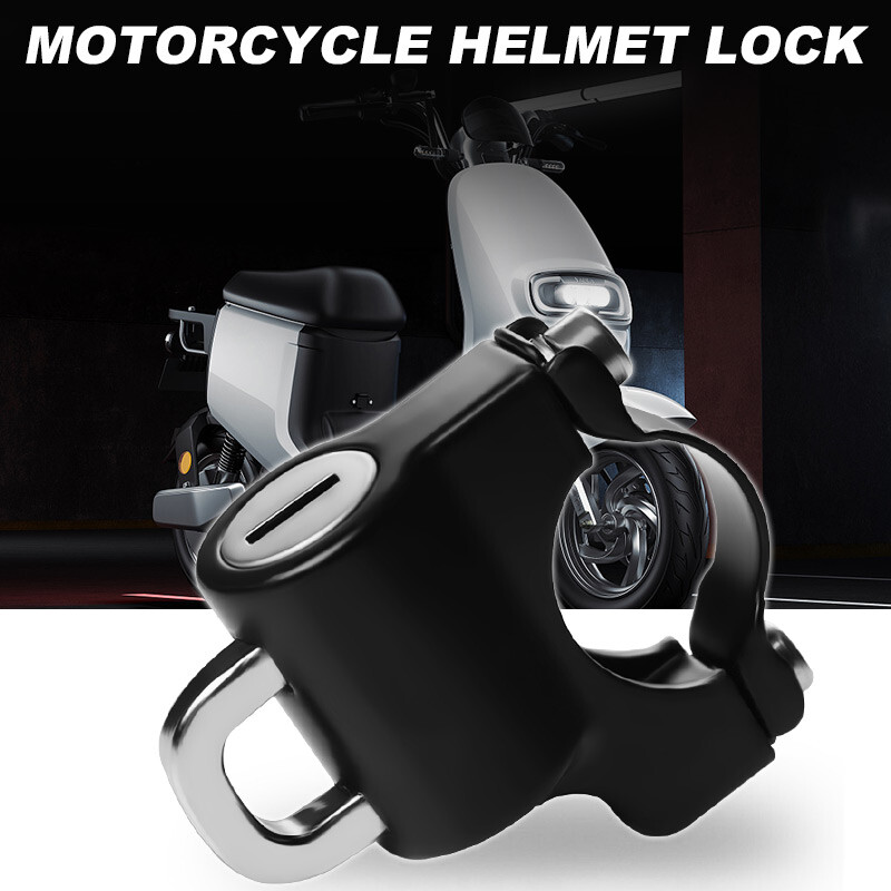 Motorcycle Anti-theft Helmet Lock Security Handlebar Mount Accessories Bicycle