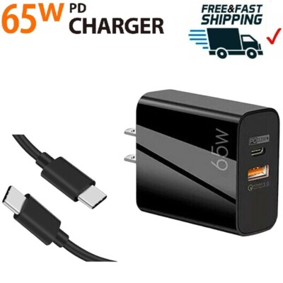 For Samsung Galaxy Note20 Ultra 65Watt Super Fast Wall Charger & USB-C Cable
