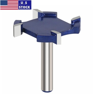 1/4''Shank CNC Spoilboard Surfacing Router Bit Carbide Insert Cutter Woodworking