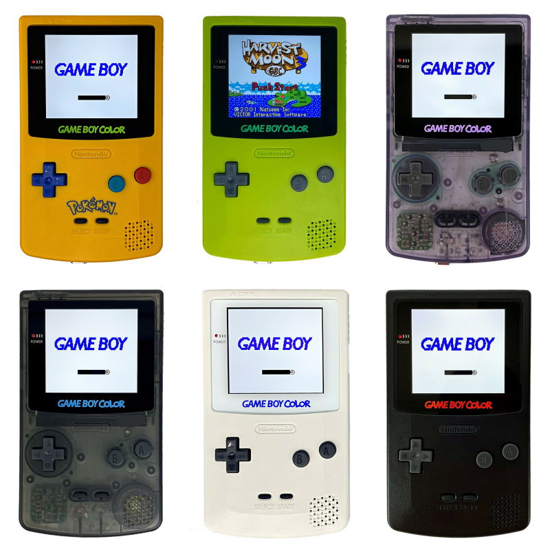 Gameboy Color Q5 XL Laminated IPS w/ OSD Console Backlit LCD