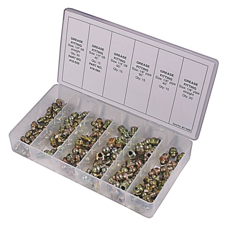 REPLACES UNIVERSAL GREASE FITTING KIT 110 PIECE 4" 8" FOR MOWER STENS 415-190