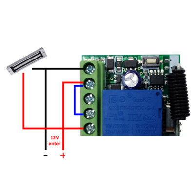 433Mhz Wireless Remote Control EV1527 Learning Code Transmitter Relay Recei~~W