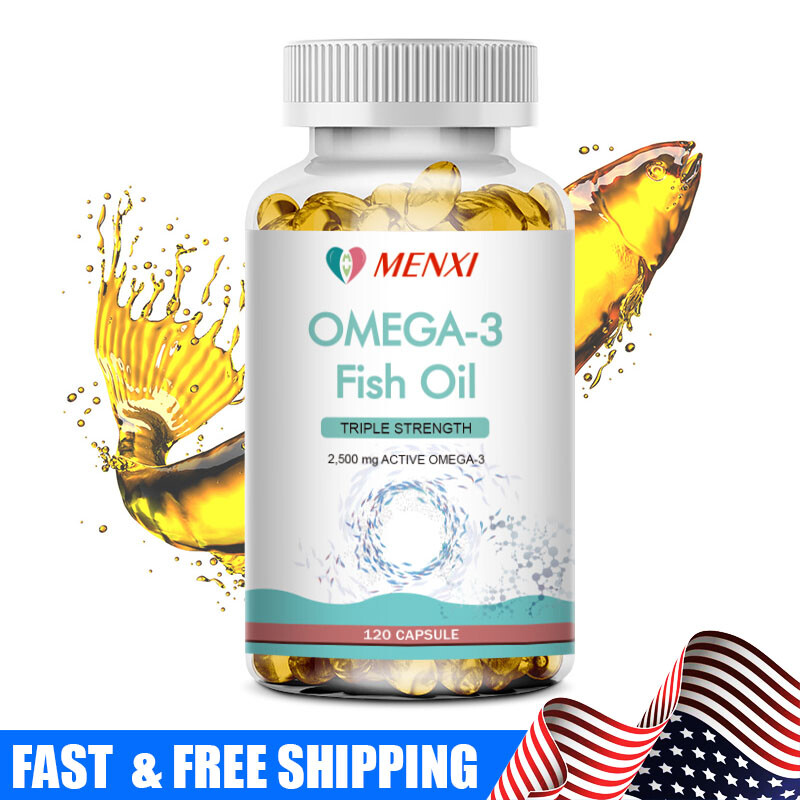Omega 3 Fish Oil Capsules 3x Strength 3600mg EPA &