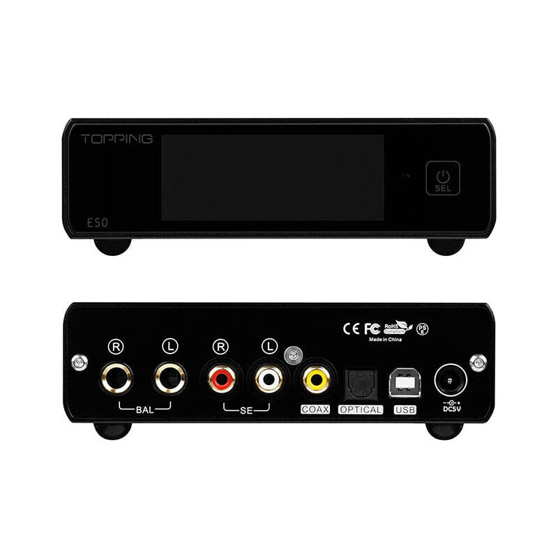 TOPPING E50 Hi-Res ES9068AS DAC MQA Decoder XMOS XU216 RCA/T