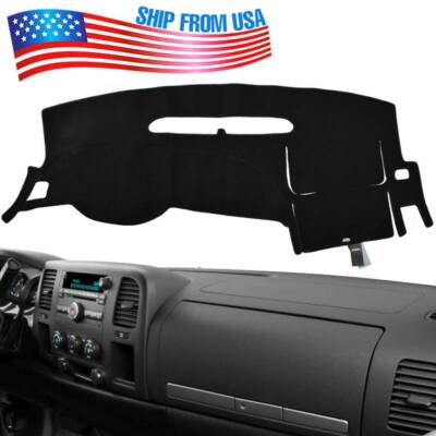 Xukey For Chevy Silverado 1500 2007-2013 Dash Cover Mat Dashmat 2 Glove Boxes