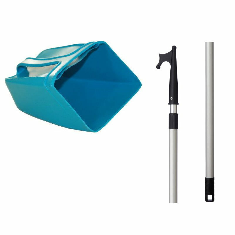 Ösfass mit Alu Teleskop Bootshaken 118 - 201  Schleusenhaken Lenzfass