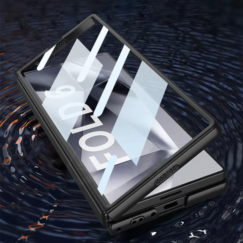 Shockproof Armor Plastic Case For Samsung Galaxy Z Fold 6 Outer Screen Glass Pro