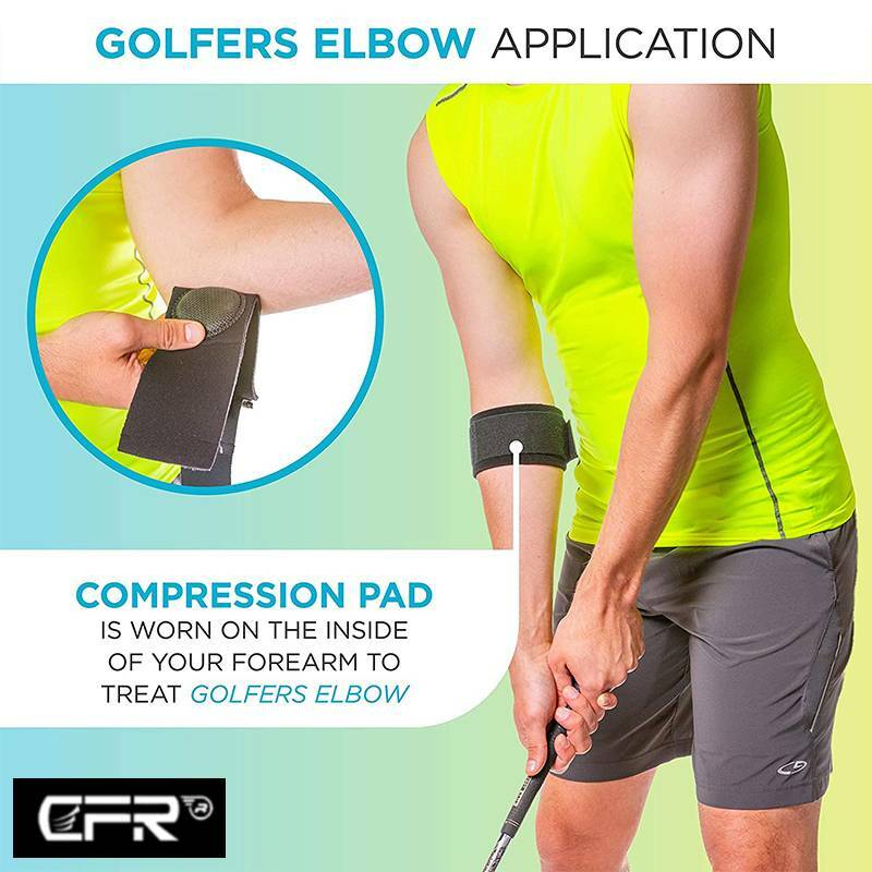 Tennis Elbow Brace Compression Strap Golfer Band Support Pain Relief Tendonitis