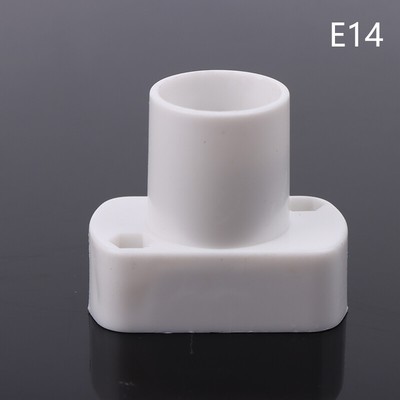 White Mini Screw Lamp Base E12 E14 E17 Supporto Lamp Holder Light Bulb Socket