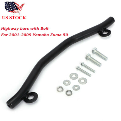Highway Black Bar For Yamaha Zuma 50  2002-2009 2008 2007 2006 05 04 BWS 50 US