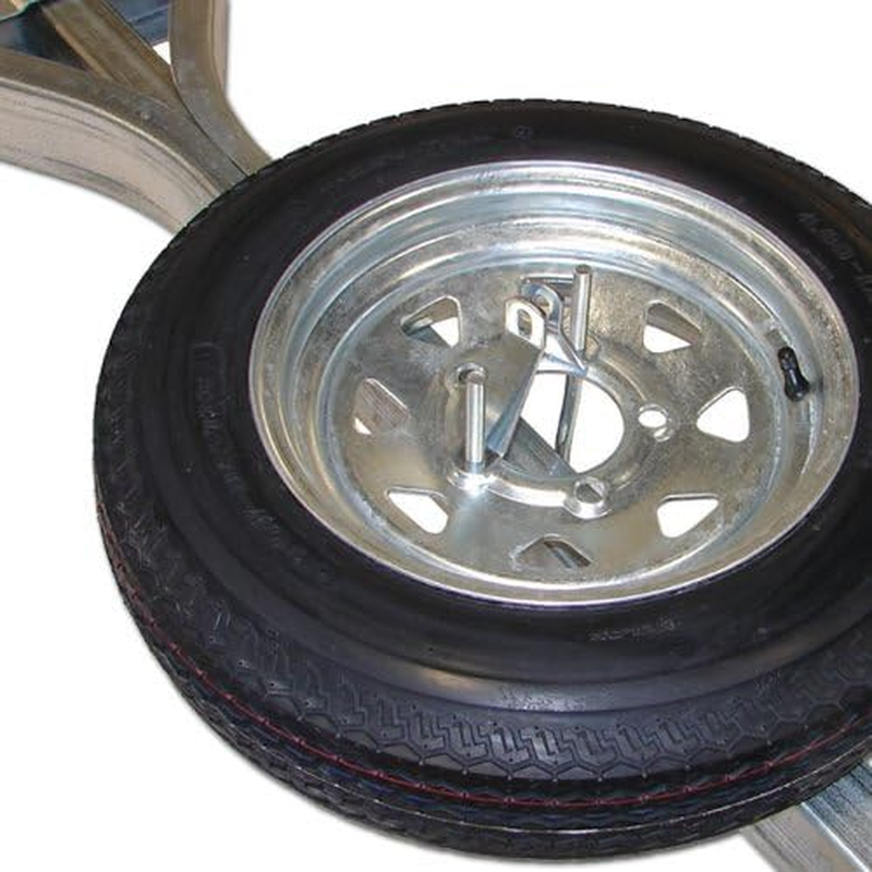 Galvanized Trailer Spare Tire with Locking Attachment for Microsport Trailer